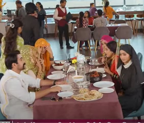lunch at a grand restaurant
